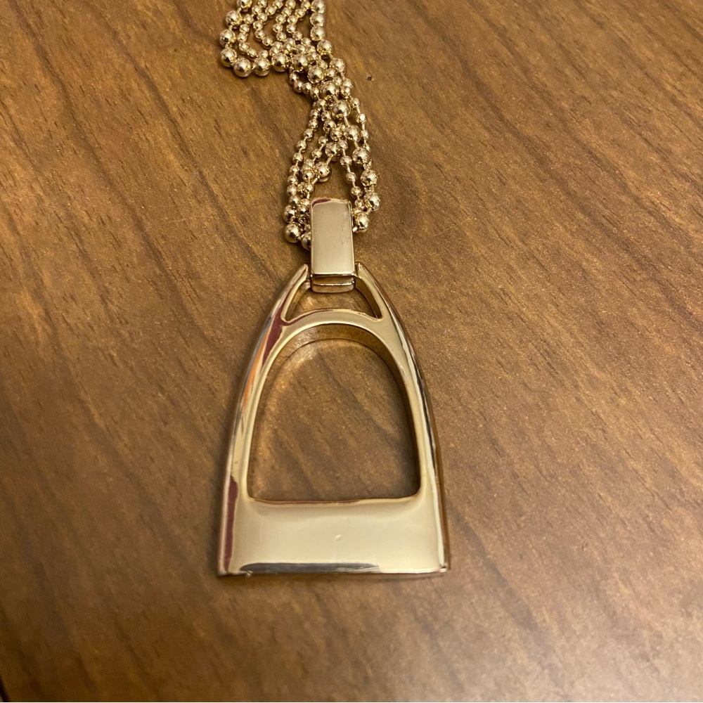 Ralph Lauren Equestrian Bit Stirrup Multi Ball Chain RLL Necklace 36” Inches. - Picture 4 of 8